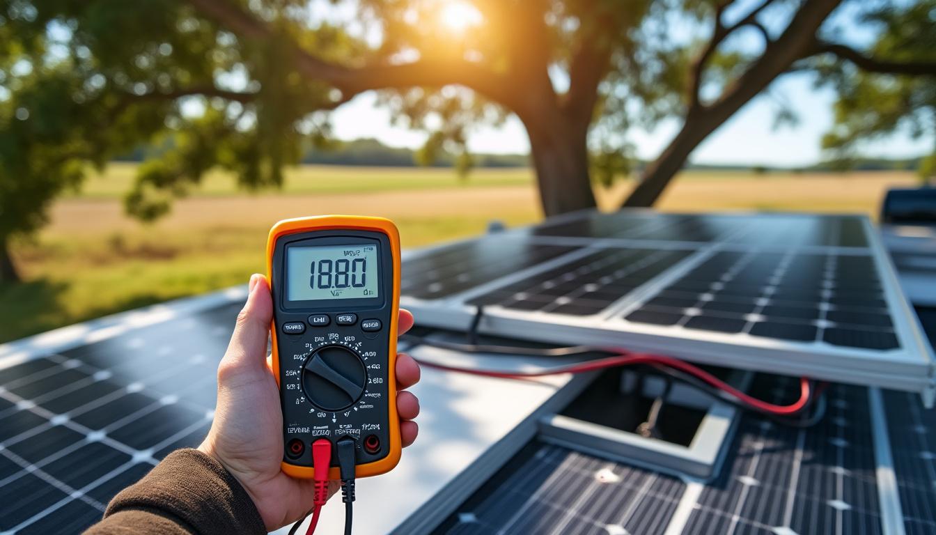 découvrez comment vérifier facilement le bon fonctionnement de votre panneau solaire en camping-car en utilisant les différents indicateurs de contrôle. astuces pour surveiller la production d'énergie et optimiser votre autonomie électrique en voyage.