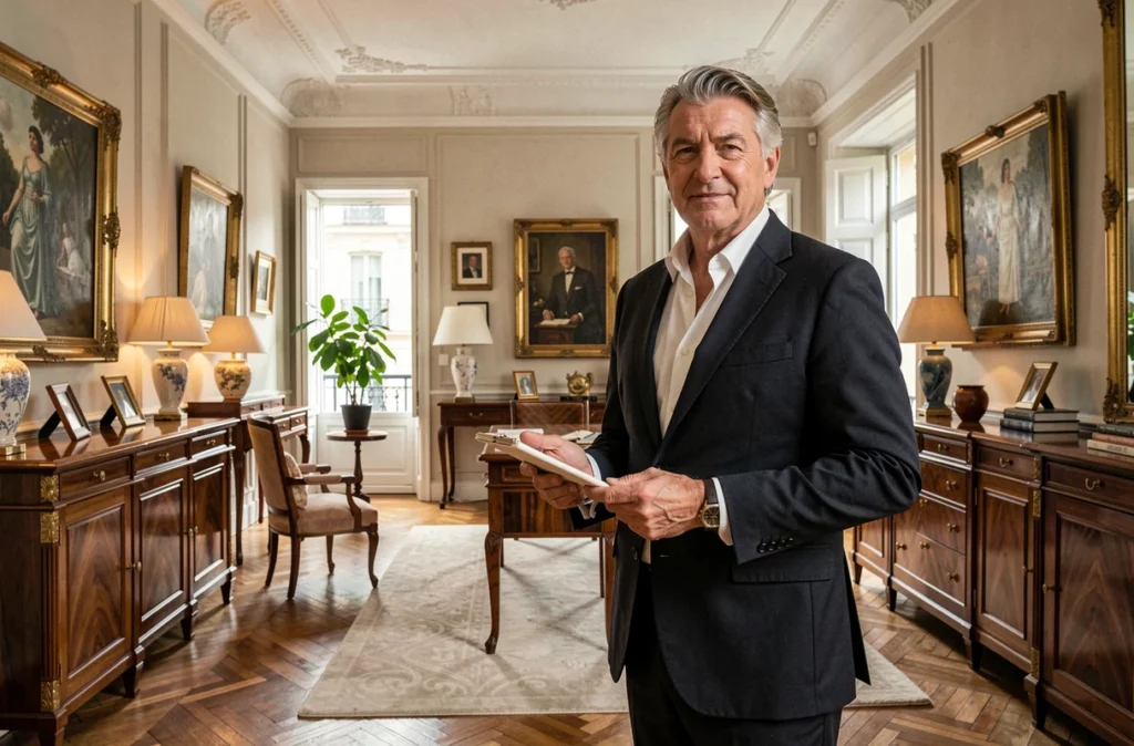 Claude Cartier Décoration, créateur d'espaces à Lyon, dans un appartement haussmannien réaménagé avec mobilier sur-mesure